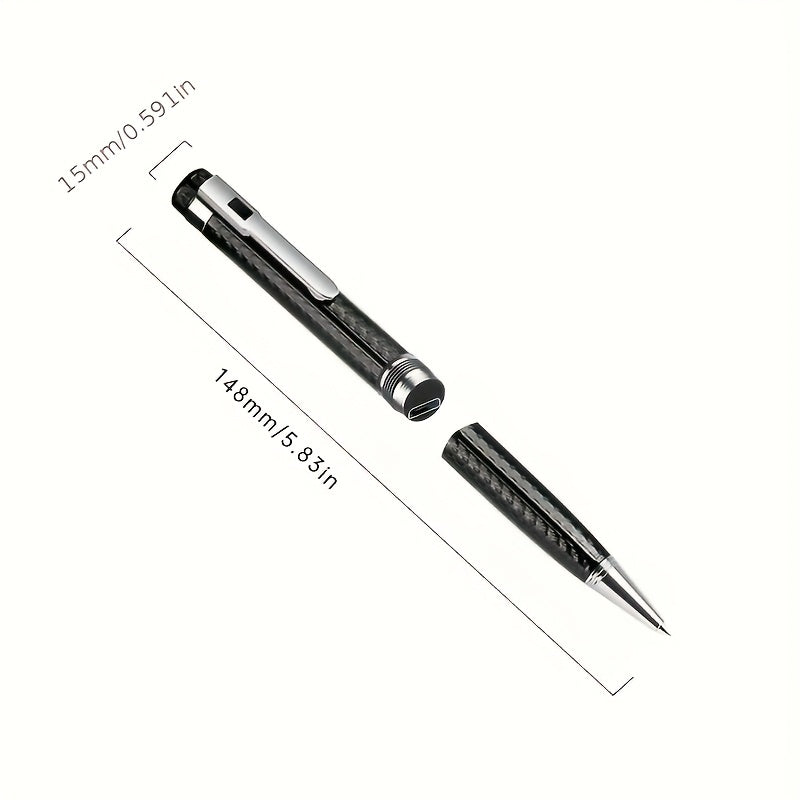 360° kondensator mikrofonli, qayta zaryadlanadigan batareyali, omnidireksional qabul qiluvchi, USB/batareya ikki quvvat rejimiga ega portativ raqamli ovoz yozuvchi qalam.