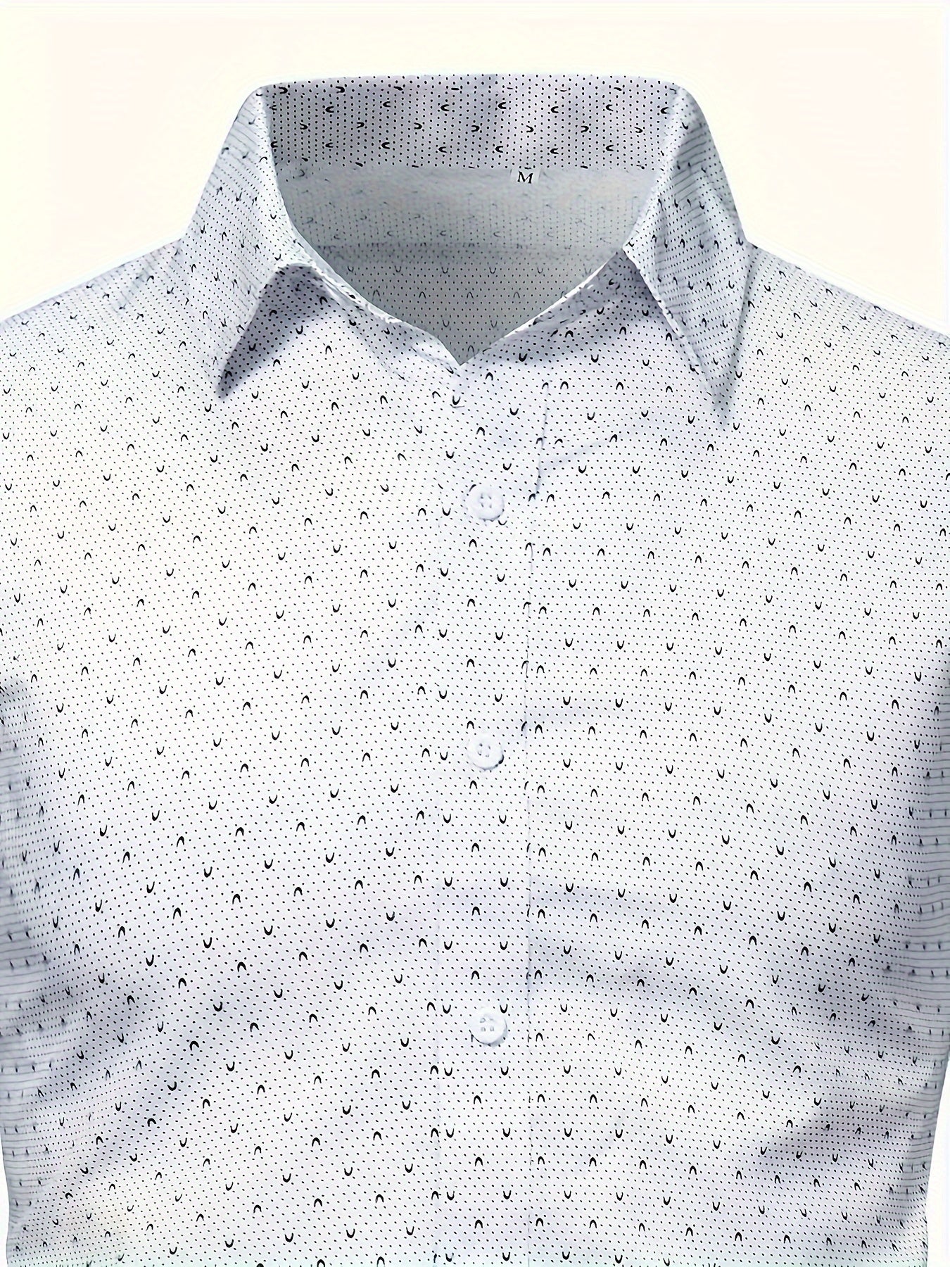 Camisa casual de tamaño grande para hombre con estampado de luna, de poliéster y mezcla, para primavera y otoño