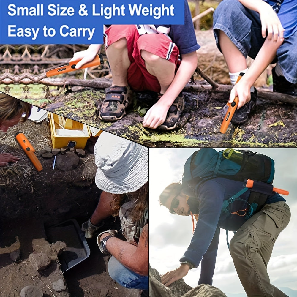 Detector de metales portátil de mano con alta sensibilidad y búsqueda en 360° para monedas, joyas y oro