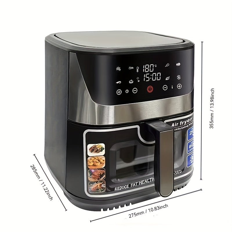 12L Touch Screen Havo Fritüri Kam Yog'li Yog'siz Pishirish 1930W Yevropa Plug