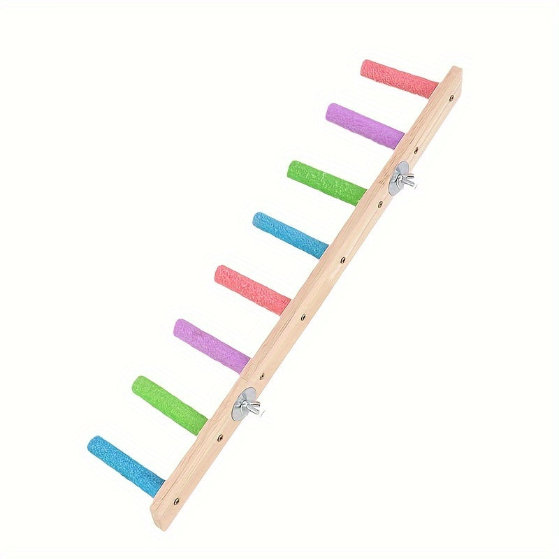 Natural Cork Bird Perch Ladder Climbing Toy for Parrots Claw Grinding