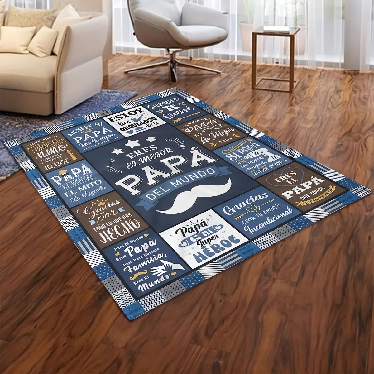 Warm Spanish Grammar Fleece Blanket for Men and Women