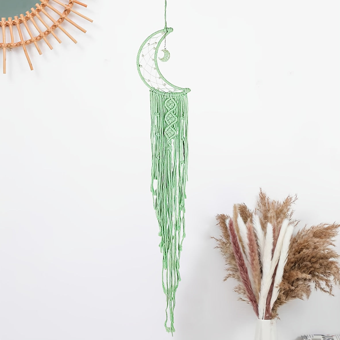 Qo'l bilan tayyorlangan Oynali Tushni Olib Qo'yuvchi - Yotoqxona, Oila Xonasi va Bolalar Xonasi Dekoratsiyasi uchun To'qilgan Tapestry Devorga Osiladigan - 1 Dona