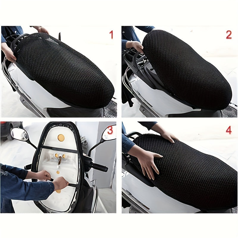 Motorcycle Seat Cushion Cover Waterproof Sun Protection Heat Insulation
