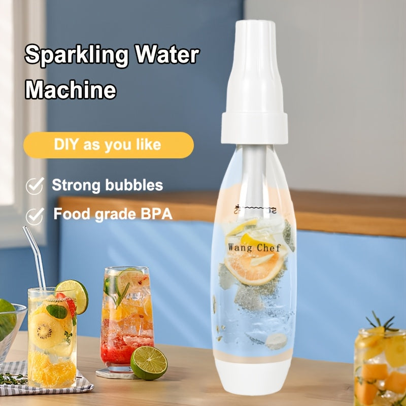 Portable soda maker for homemade carbonated beverages 0.98-9.08 L capacity dual gas system non-electric for sodas and juices
