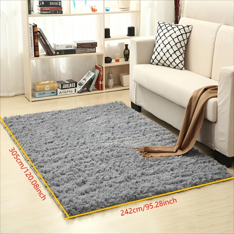 Green Fluffy Shag Rug for Bedroom Living Room Nursery 3x5 Feet