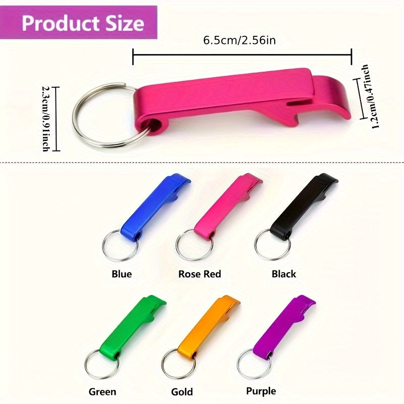 Personalized Keychain Bottle Openers Set of 36 for Gifts and Promotions