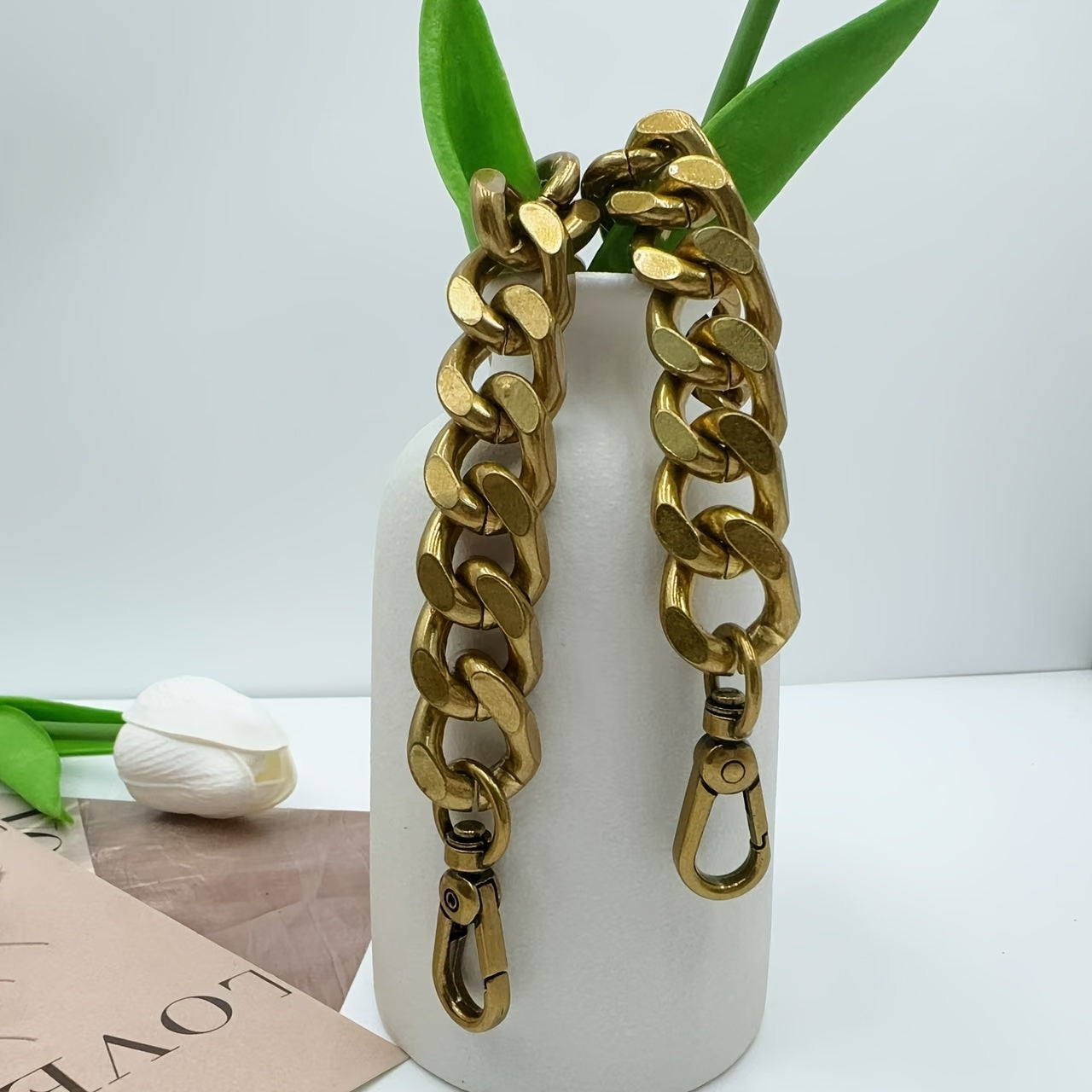 Vintage Style Detachable Shoulder Strap for Women's Handbags Aluminum Rust-Resistant Durable