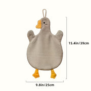Cartoon Duck Kitchen Towel Absorbent Cotton Polyester Quick-Drying Bathroom Bedroom