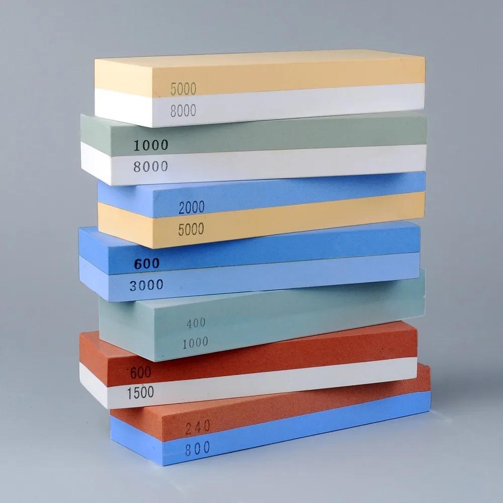 Stainless Steel Knife Sharpening Set with Adjustable Sink Rack Oil Stone and Non-Slip Base