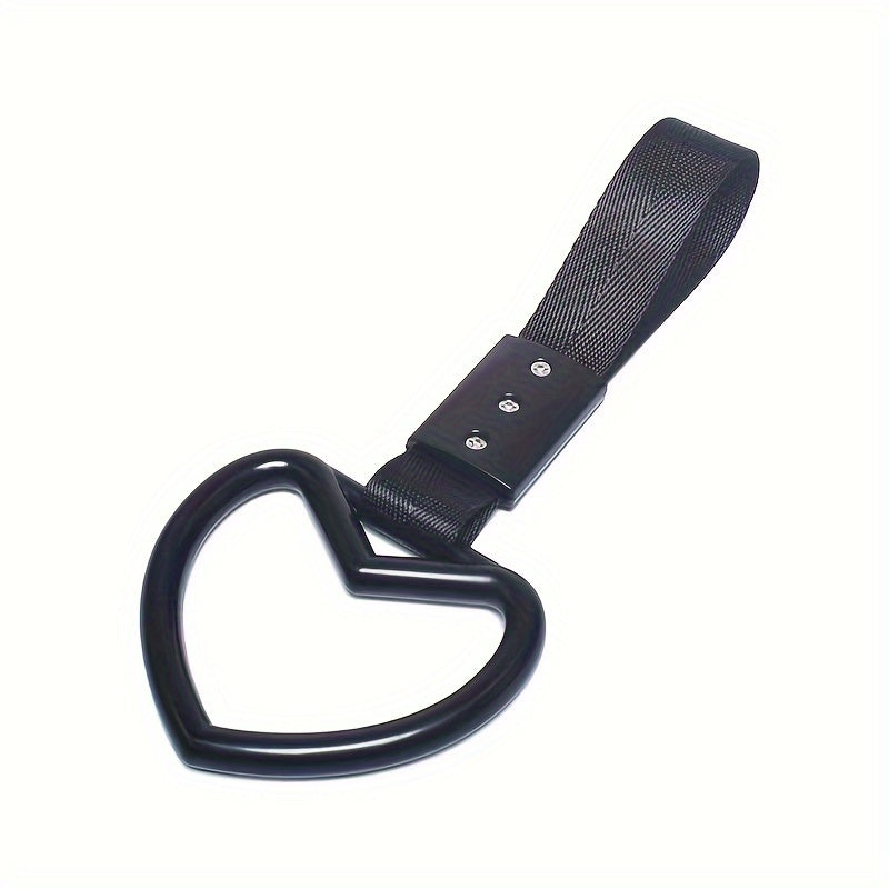 Universal Car Tow Rope Heart Ring Handle Strap Decoration
