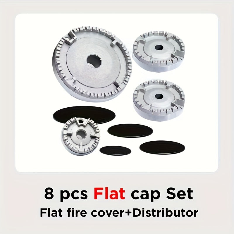 4-Piece Metal Gas Stove Burner Cover Set Fireproof Guards for Gas Cooktop