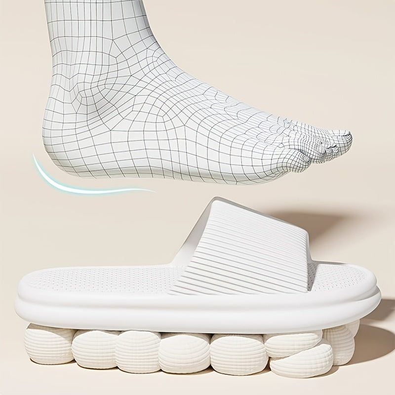 Кэжуал сланцы EVA в белом, зеленом, желтом и черном цветах | Дизайн с открытым носком, всесезонная носка