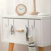 Stainless Steel S-Shaped Double Hooks for Dorms and Bathrooms Adhesive-Free Closet Hooks