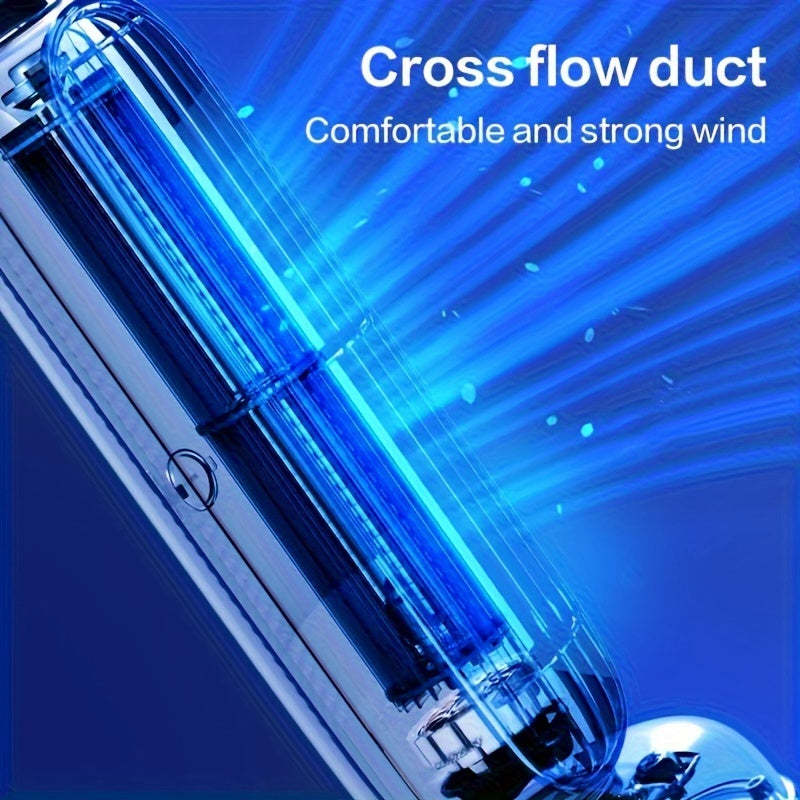 USB-Powered Oscillating Tower Fan White for Kitchen Bedroom Office