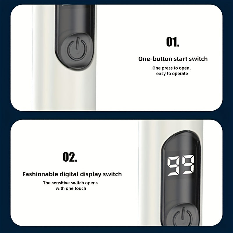 Portable electric nose hair trimmer with stainless steel cutting head USB rechargeable for nose eyebrow ear hair grooming