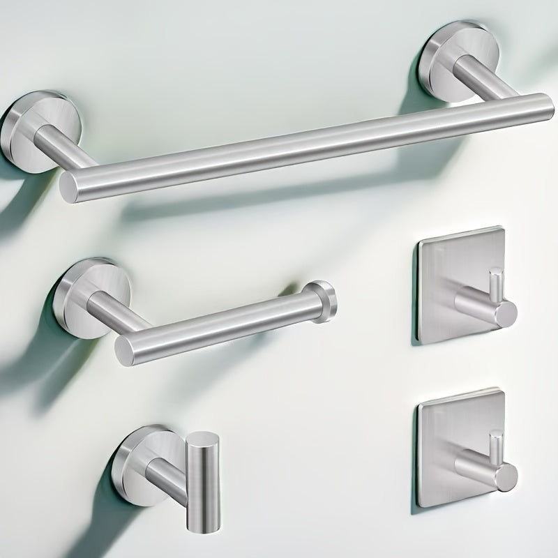 Stainless Steel Bathroom Hardware Set Black Gold towel rack toilet paper holder