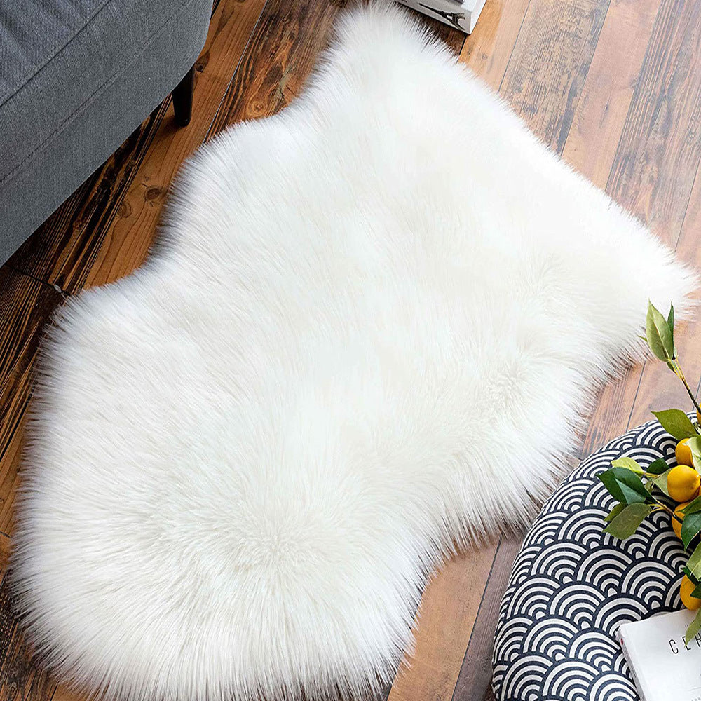 Black Shag Area Rug Luxuriously Soft Polyester-Acrylic Hand Washable Floor Decor