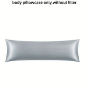 Black Long Body Pillowcase for Hair and Skin Protection Luxurious Material