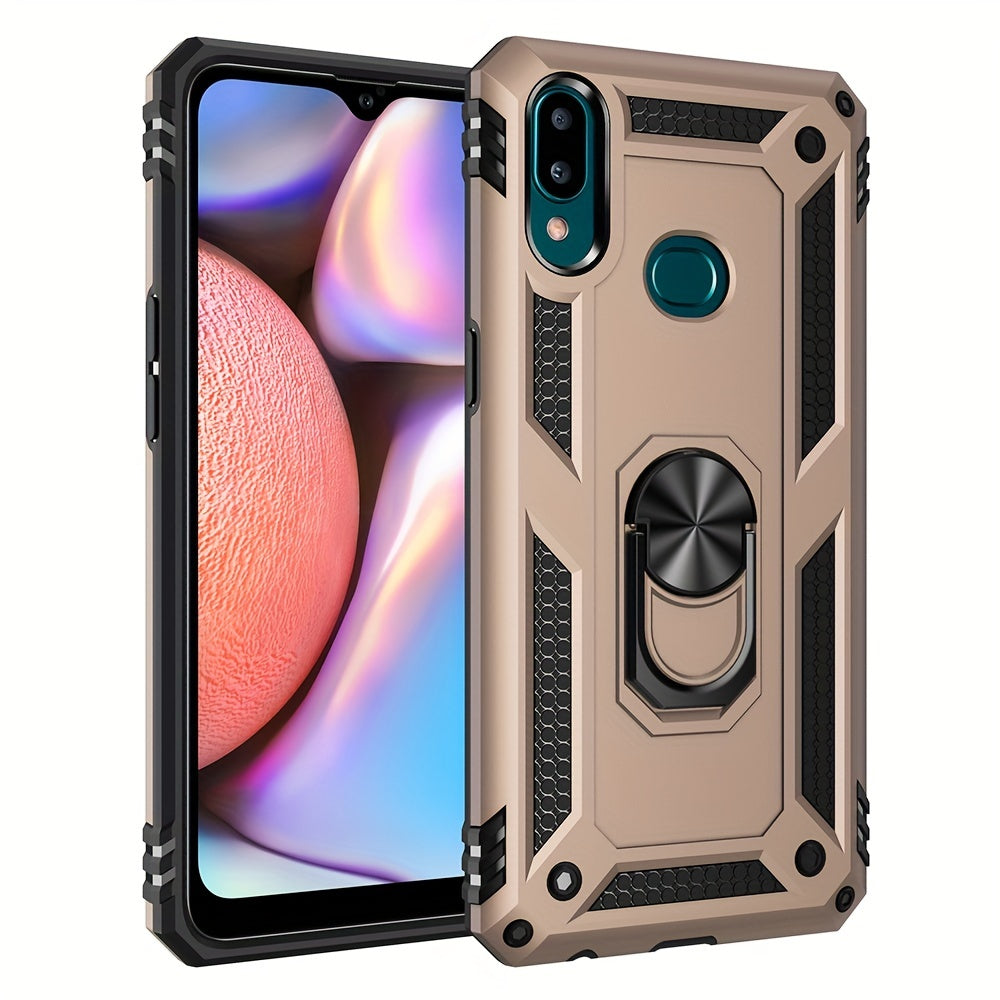 Shockproof Phone Case for Samsung Galaxy A Series with Ring Kickstand and Air Cushion Protection