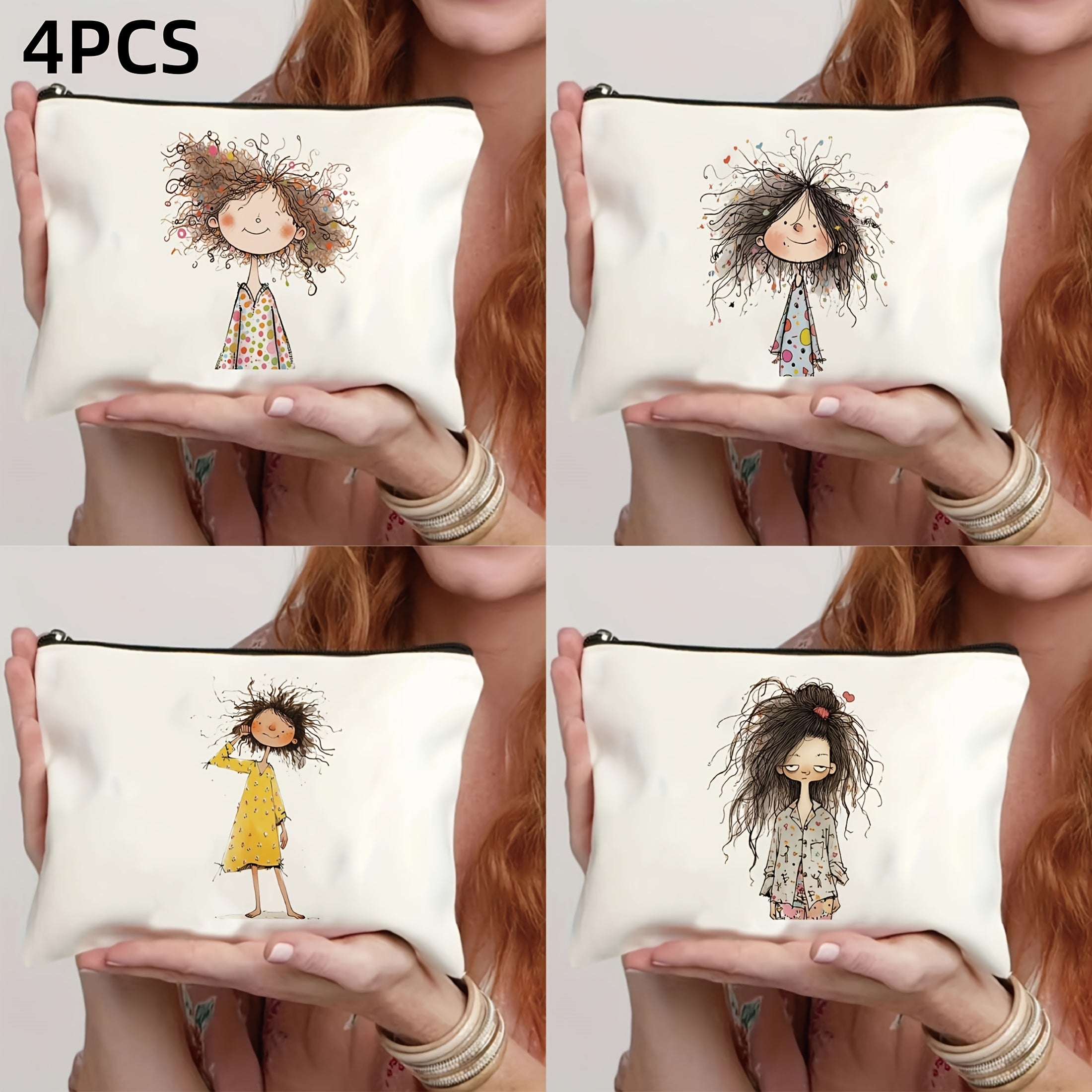 Durable Travel Cosmetic Pouch for Makeup and Teacher Gifts