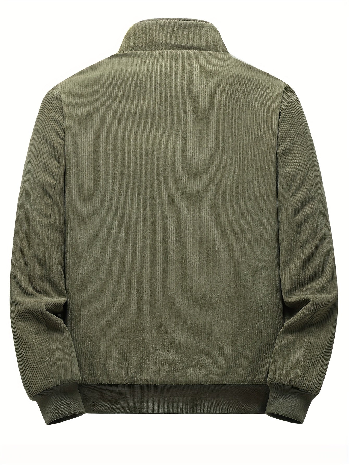 Erkaklar uchun tasodifiy korduroy turli xil ko'ylak, cho'ntaklari bilan, zamonaviy mo'ynali bomber ko'ylagi, tashqi kiyim uchun