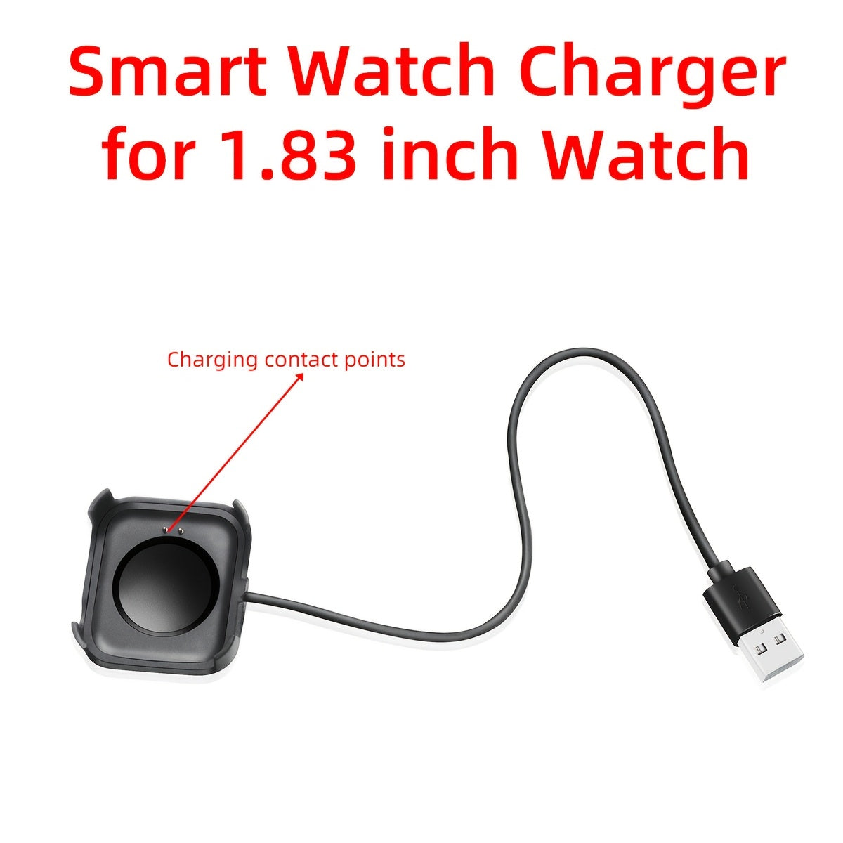 USB Smartwatch Charging Station for Desertcat Godea Alien Series 4.65cm Non-Water Resistant
