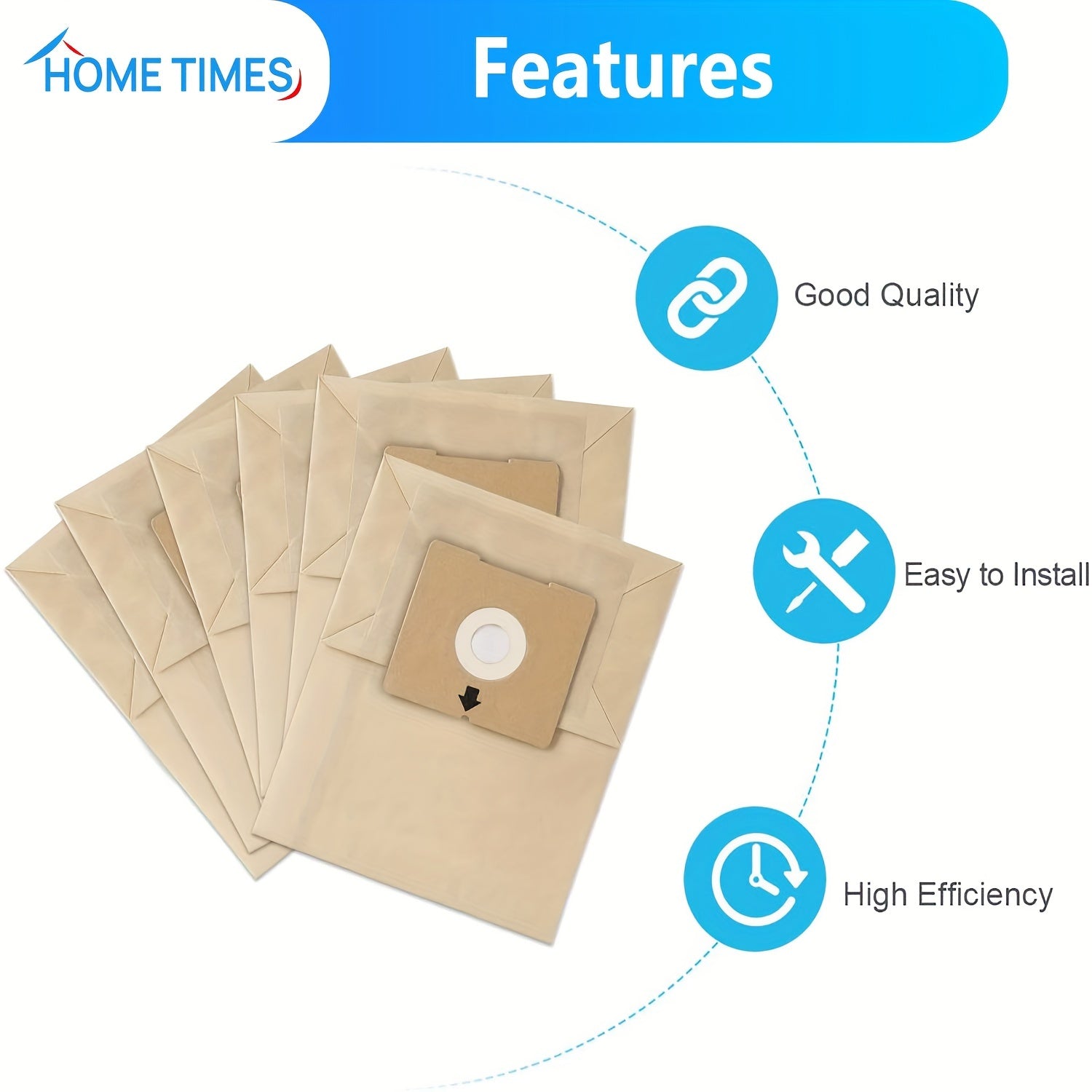 6-Pack Vacuum Dust Bags for Bissell Zing PowerForce Canister Models 4122 2154A 2154W