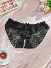 Kattalar uchun sexy dantel ichki kiyim, ochiq qism, bog'ich detali, yuqori cho'zilish, yarim shaffof naylon aralashmasi. Qo'l bilan yuvish mumkin.