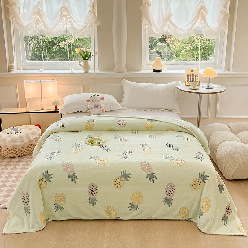 Soft Coral Fleece Blanket for All Seasons Bed Sofa Travel Camping Hand Wash