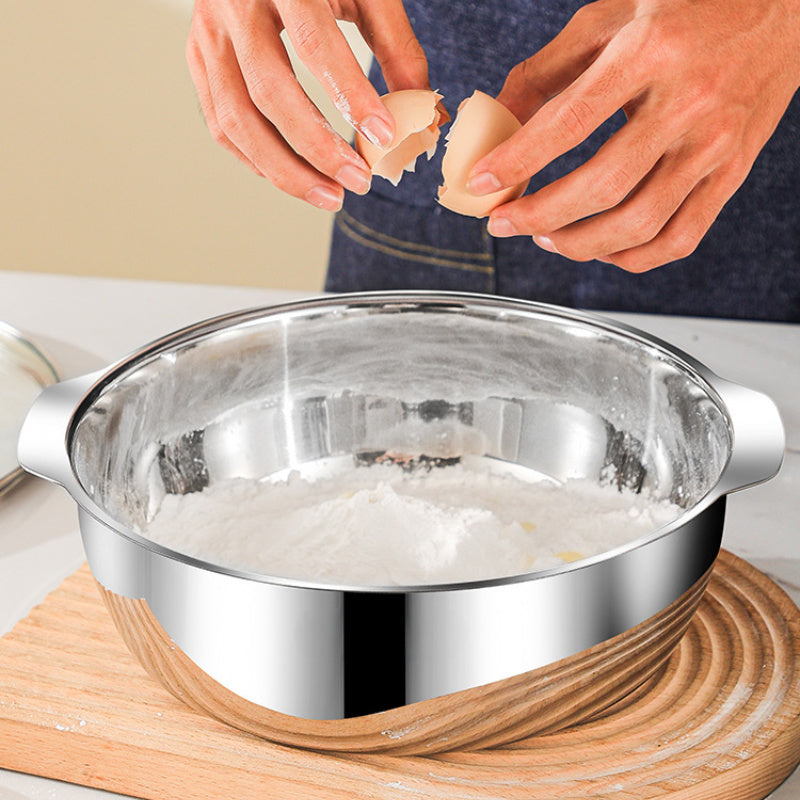 Набор из 8 кастрюль из нержавеющей стали с крышками, безопасных для микроволновки и плиты