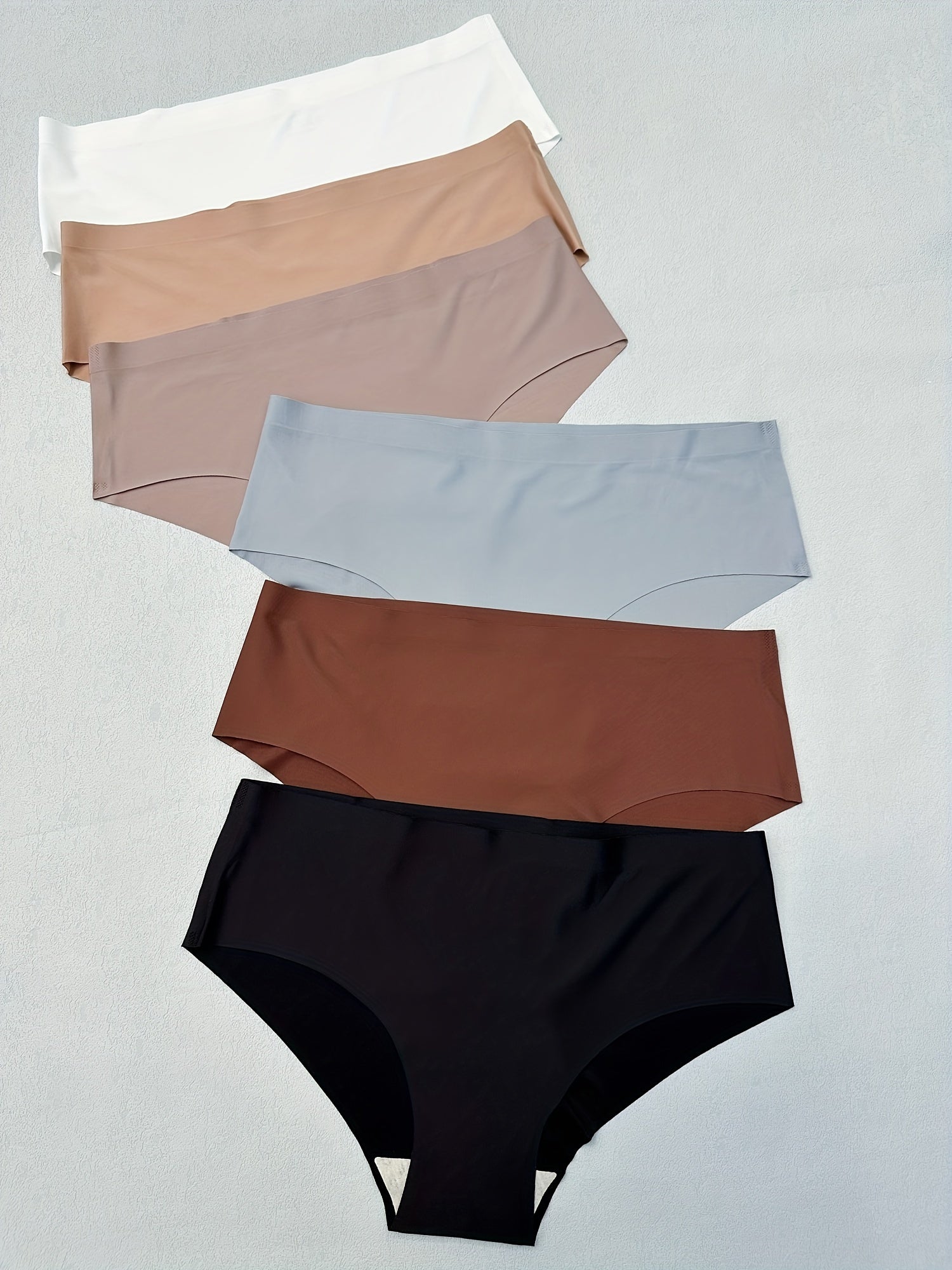 Women's Seamless Thongs 6 Pack Low Waist Soft Quick-Drying Breathable