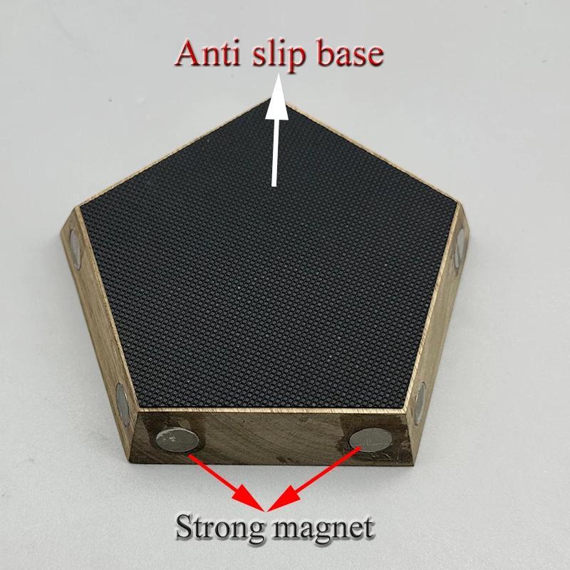 Набор точилок для ножей из алмазной наждачной бумаги, 5 углов, магнитный держатель, кухня