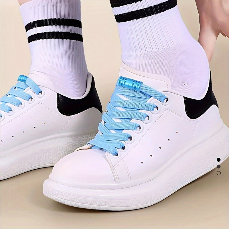 Unisex Elastic Shoelaces With Buckles For Men Women Color Capsule Pack