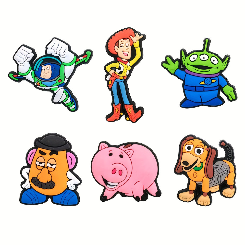 Kids Sandals Shoe Charms Toy Story Buzz Lightyear Buttons Decorations