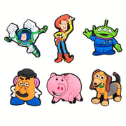 Kids Sandals Shoe Charms Toy Story Buzz Lightyear Buttons Decorations