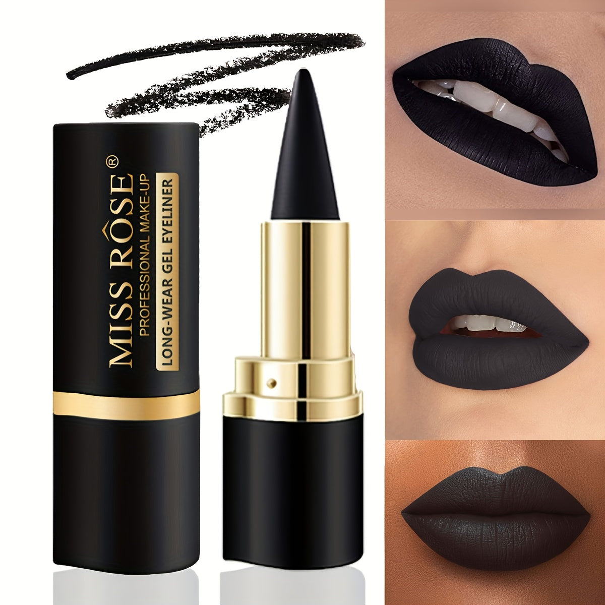 2 Pack Waterproof Multi-Use Eye and Lip Pencils Smudge-Resistant