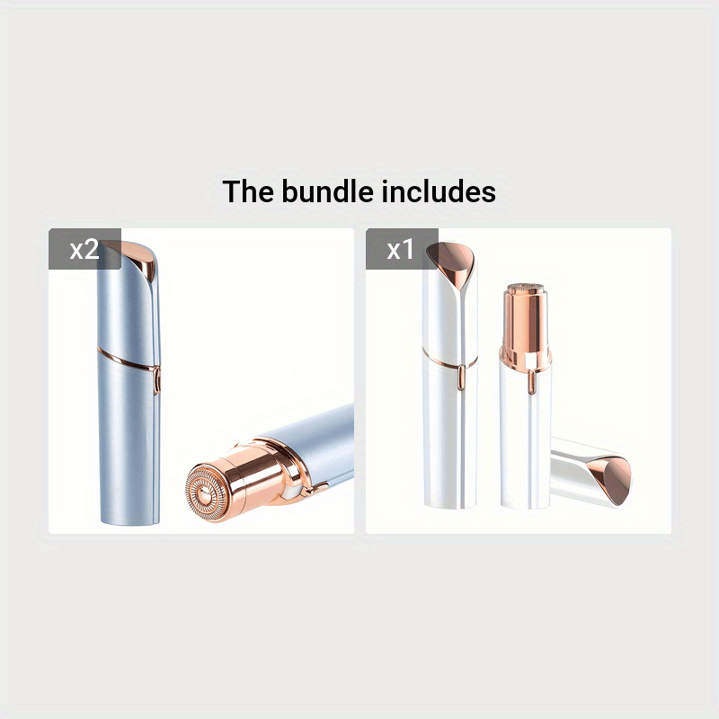 Women Painless Facial Hair Remover USB Rechargeable Eyebrow Razor