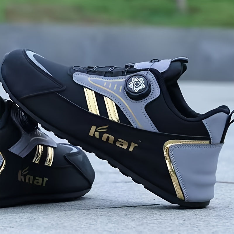 Men's Athletic Sneakers Low Top Lace Up Casual Running Shoes Blue EVA Insole Durable Non-slip