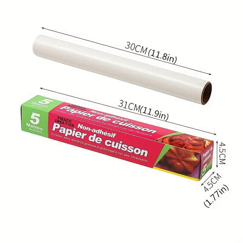 Parchment Paper Roll 29.97cmx1000cm Non-Stick Heat Resistant Baking Sheets
