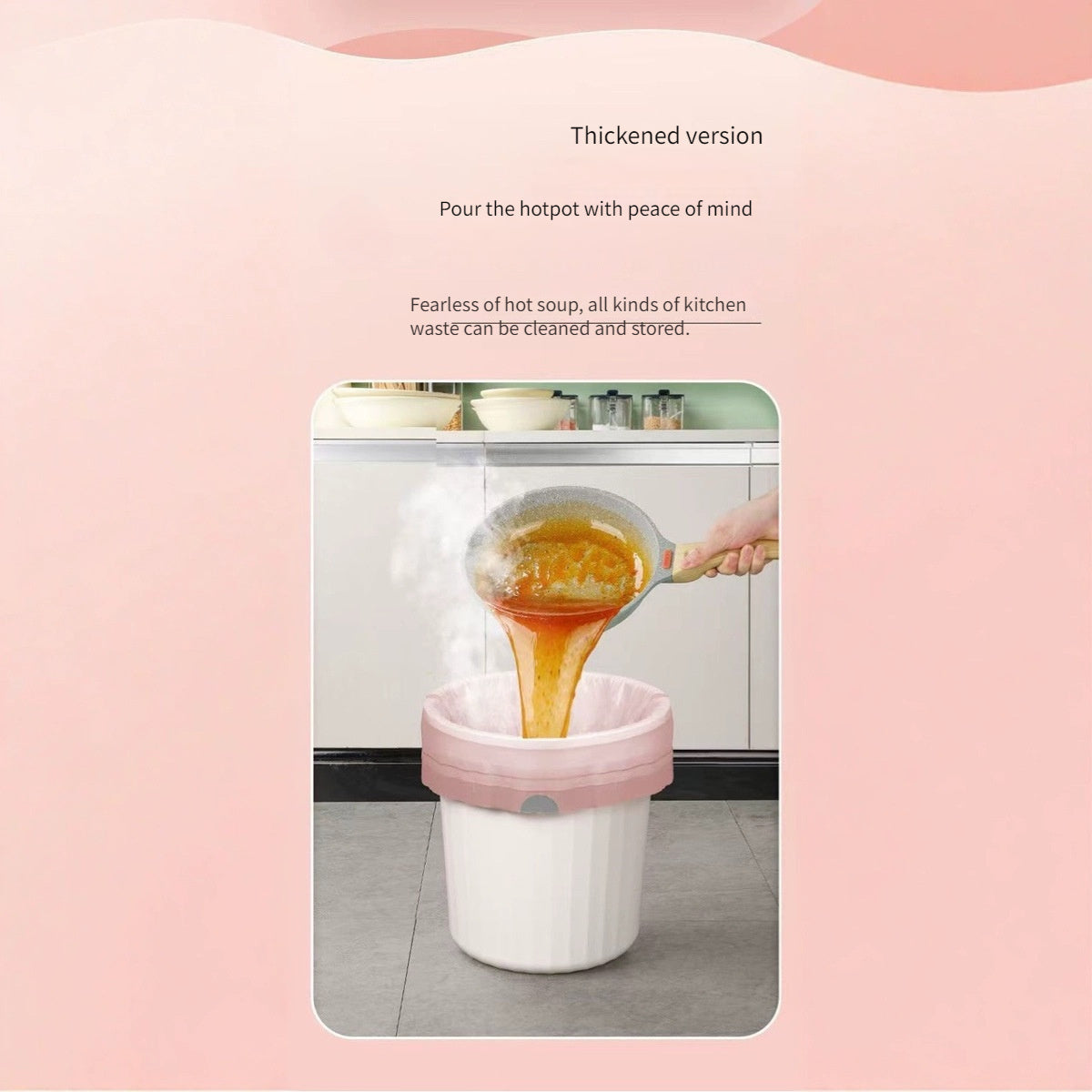 80 Pieces Heavy Duty Trash Bags Large Disposable Polyethylene for Living Room