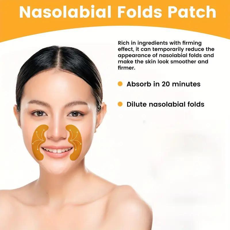 10PCS Nasolabial Fold Wrinkle Smoothing Patches Firming Skin Care