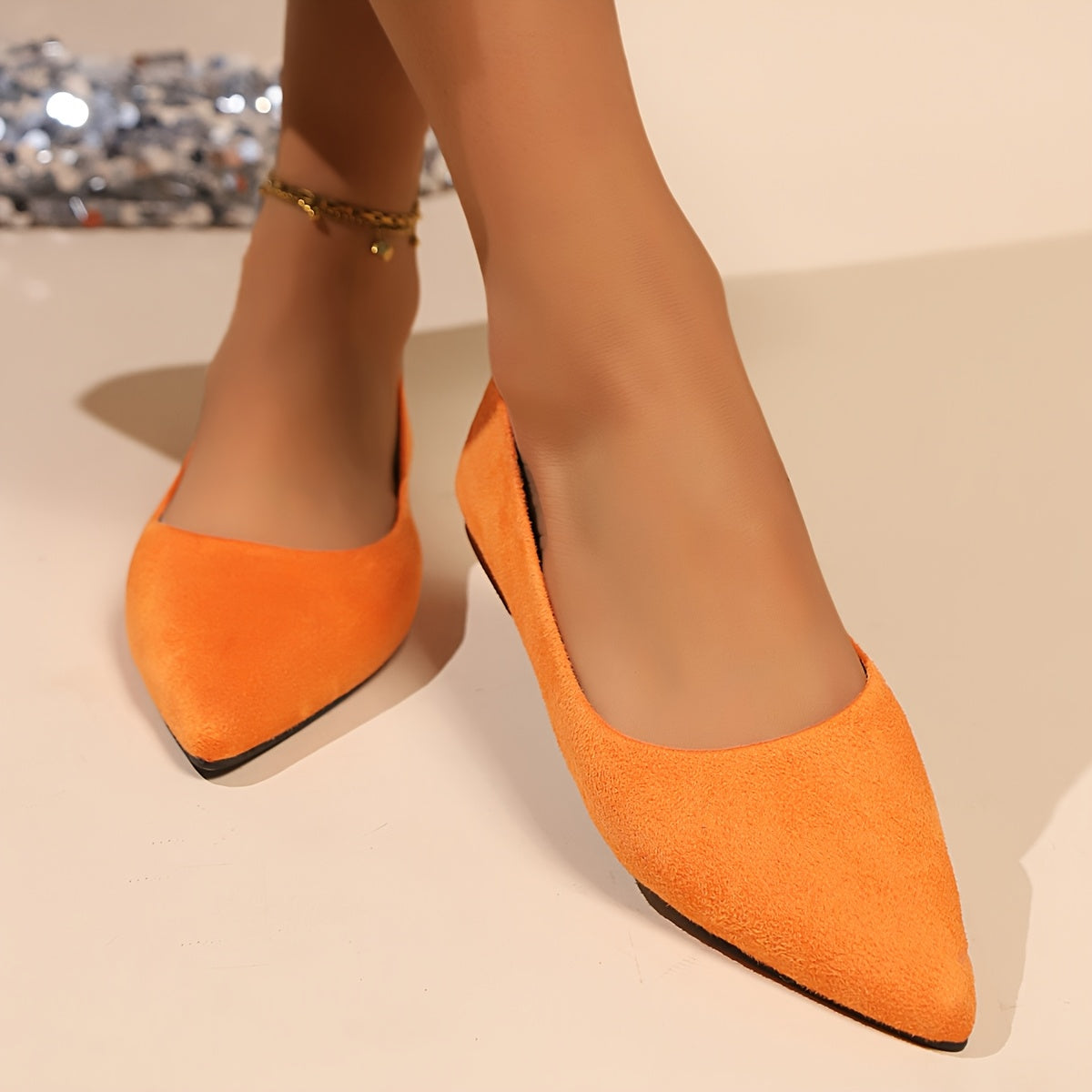 Women's Flat Shoes Solid Color Comfortable Casual Flat Bottom Shoes