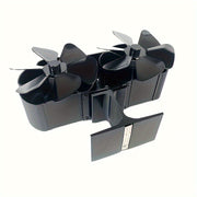 Heat Powered Fireplace Fan 6-Blade Self-Starting Metal Exhaust Fan for Wood Stoves
