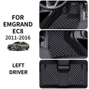 Avtomobil polikarbonat matlari to'plami sun'iy charm, barcha mavsumlar uchun, sirpanmaydigan, oson tozalash, chidamli