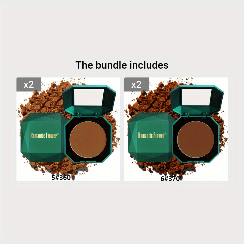 Polvo de contorno para mujer de 6 colores, mate oscuro, resistente al agua y al sudor