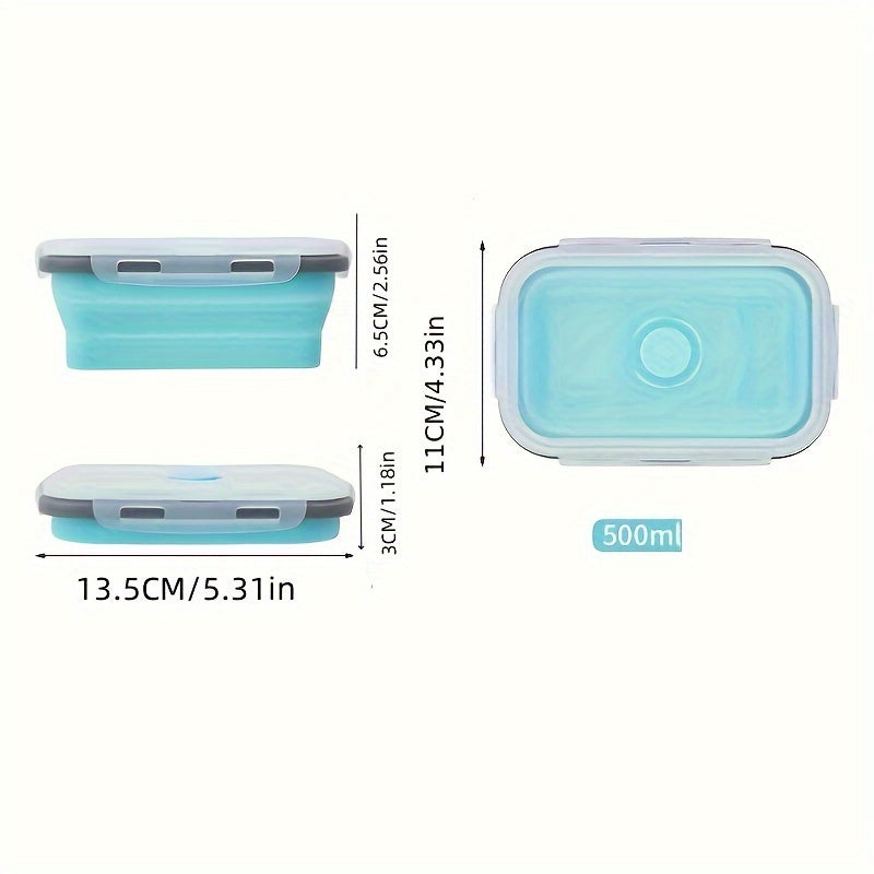 Collapsible Silicone Food Storage Containers BPA-Free Microwave Freezer Safe Kitchen Organization