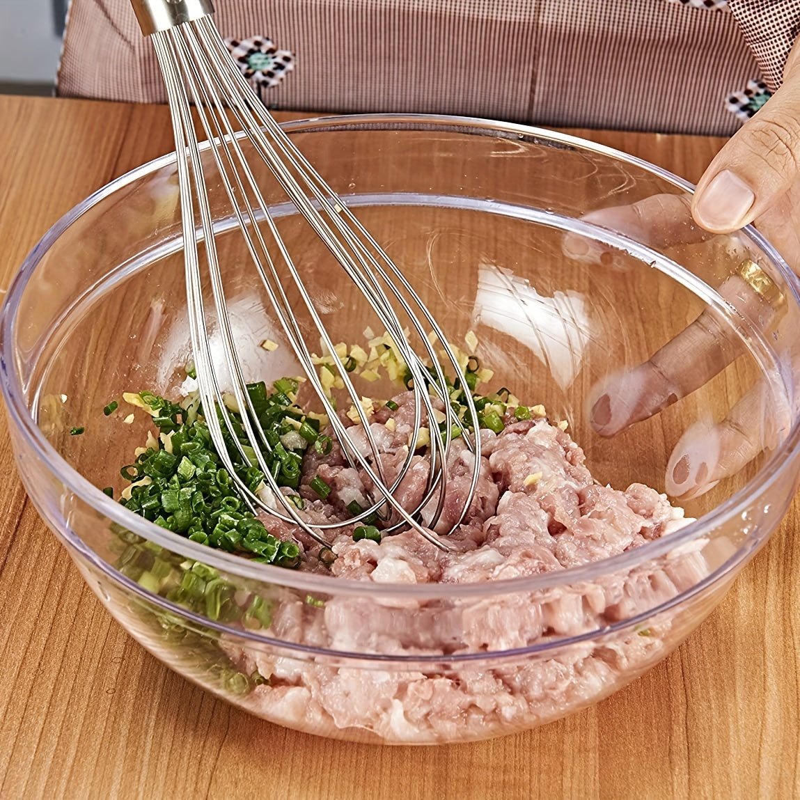 Set of 3 Stainless Steel Egg Whisks in Different Sizes for Cooking and Baking