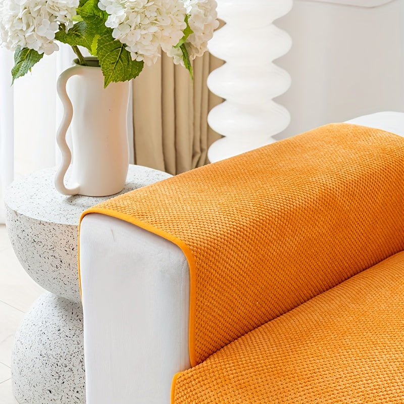 Нескользящая накидка на диван для домашних животных и декора, водонепроницаемая, легкая установка