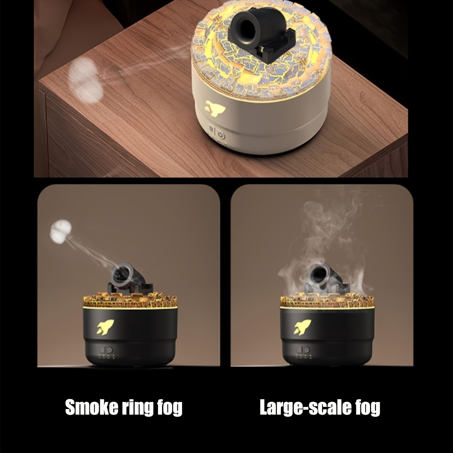 Humidificador aromático con diseño de grietas coloridas ultrasónico para el hogar y escritorio